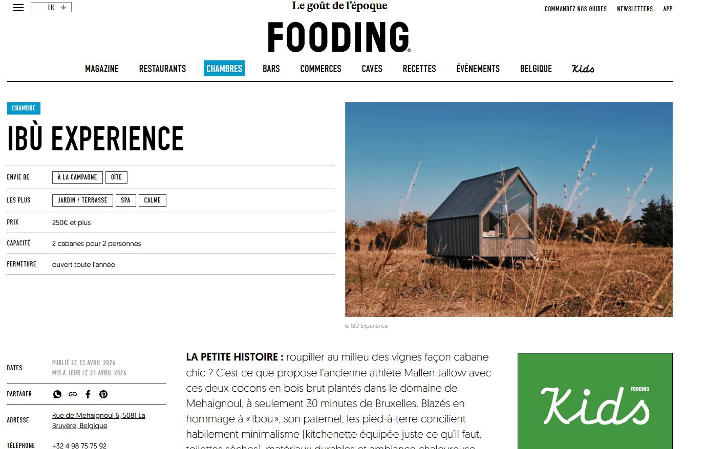 Le Fooding - IBÙ Experience